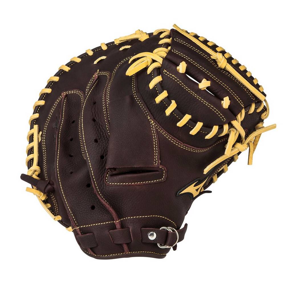 Mizuno Franchise Series 33.5" - Bayan Catchers Mitt - Kahve/Gümüş Türkiye (NHFUWQ-710)